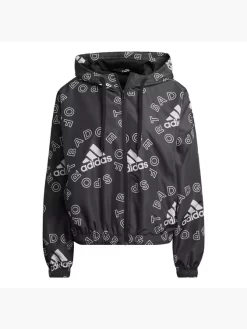Adidas Essentials Logo Allover Print Windbreaker