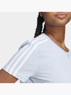 Adidas LOUNGEWEAR Essentials Slim 3-Streifen T-Shirt -Sportmode 8012 ID0008 P2